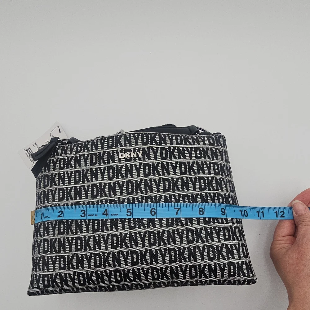 DKNY Black and Gray Logo Handbag - Picture 7 of 8